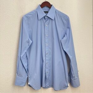 Tom Ford Cotton Poplin Shirt - Mens 42/16.5 Light Blue